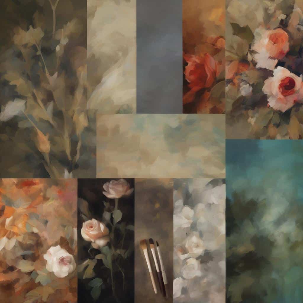 Ομορφες ροζ και λευκές ανθοκαρπίες σε ζωγραφική τεχνική.